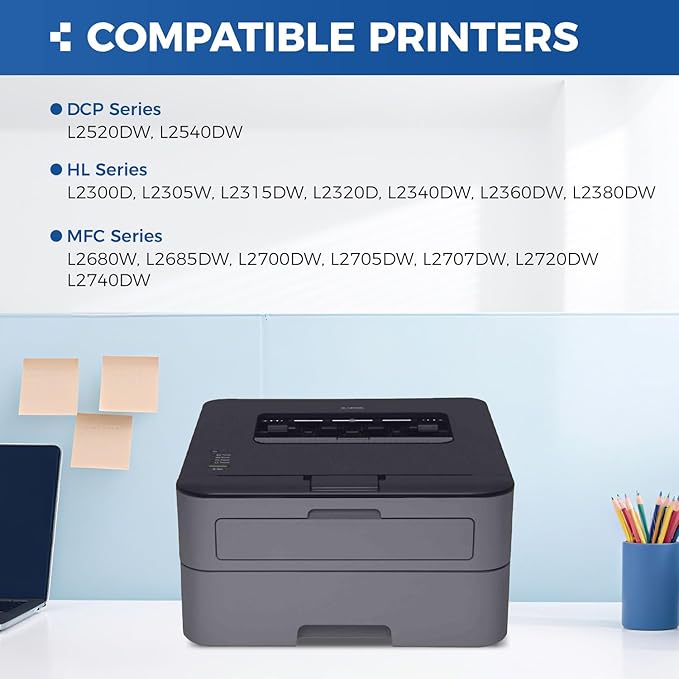 DR630 Drum Unit (Not Toner) Replacement Compatible for Brother DR-630 Imaging Drum HL-L2380DW HL-L2320D HL-L2340DW DCP-L2540DW MFC-L2700DW MFC-L2720DW HL-L2300D HL-L2360DW MFC-L2740DW Printer 2-Pack