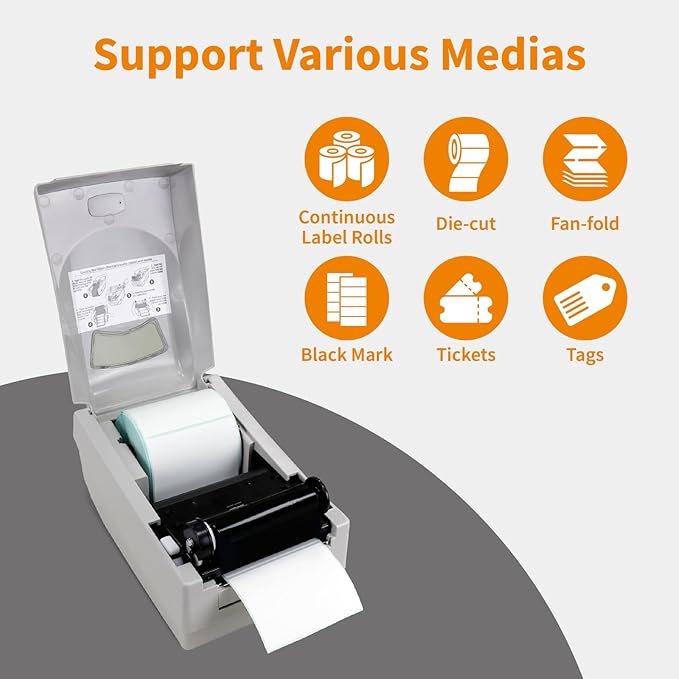 ARGOX OS-214plus Pro Thermal Label Printer 4x6 for Shipping, Barcode, Tags, USPS, UPS, FedEx｜Direct & Thermal Transfer｜USB, RS-232｜Desktop Label Printer for Mailing, Packaging