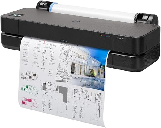 HP DesignJet T210 Large Format 24-inch Plotter Printer, with Modern Compact Design (8AG32D) - New Model