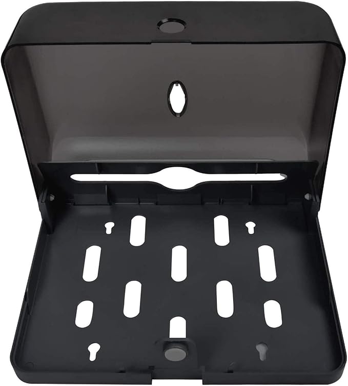 AILELAN Paper Towel Dispenser, Commercial Toilet Tissue Dispensers Wall Mount Paper Towel Holder Multifold/C-Fold Paper Towel Dispenser for Kitchen and Restroom Decor (Black)