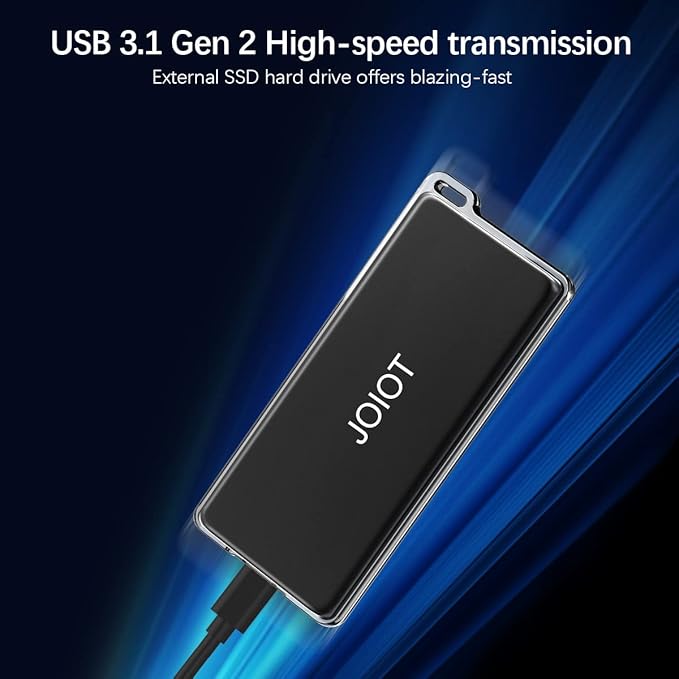 500G Portable External SSD USB 3.1 Type C Flash Drive External Solid State Drive Portable SSD Type A to C Cable for PC/Laptop/Mac/Android/Linux