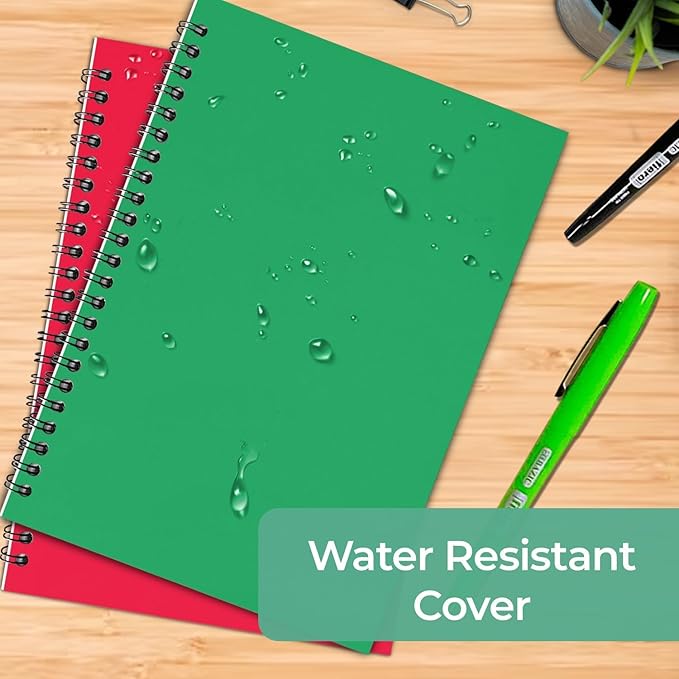 Blank Spiral Notebook, 12 Pack, 5.8 x 8.3, 120 Pages (60 Sheets), 100 GSM Unlined Drawing Notebooks, Assorted A5 Journals, No-Bleed, Sketching, Note Taking, Blank Journals for Office & School