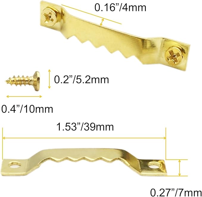 100 Pack Gold Small Sawtooth Picture Hangers Steel Picture Hangers Picture Frames Hangers with Screws Picture Hang Solutions, for Hanging Clock Paintings Artwork Picture Frame Hook Photos(Gold)