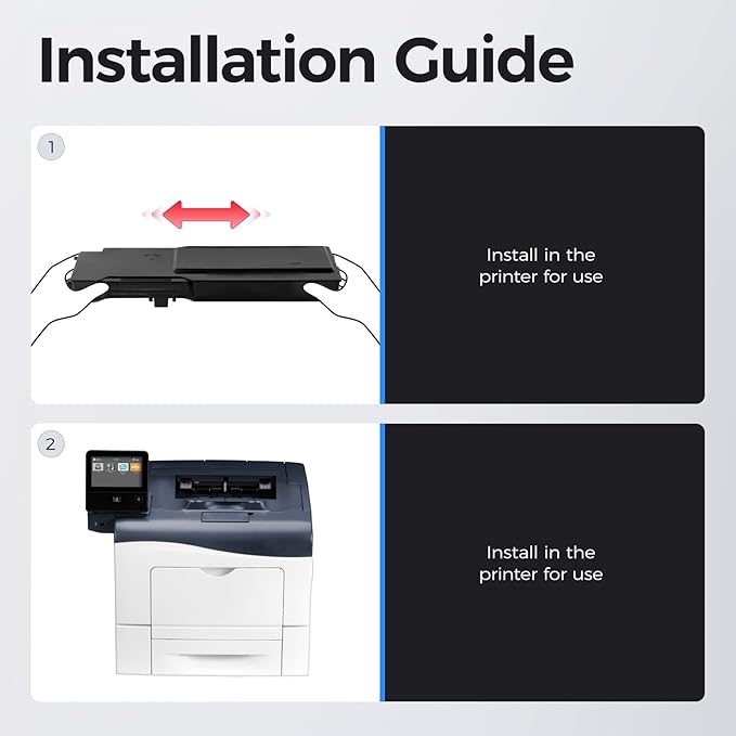 C400 C405 Extra High-Yield Toner Cartridge Set 4-Pack Replacement for Xerox 106R03524 106R03525 106R03526 106R03527 Versalink C400 C405 C400D C400DN C405N C405DN Printer Ink Black Cyan Magenta Yellow