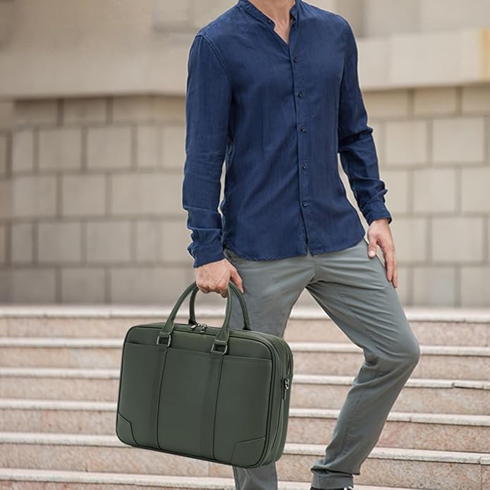 Accordian File Organizer with Handle,briefcase,15.6 in Laptop Bag Portable Document Organizer Handbags Back packs