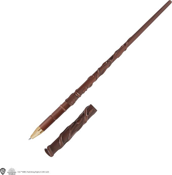 Cinereplicas Harry Potter - Hermione Granger Wand Pen with Stand & Lenticular Bookmark - Official License
