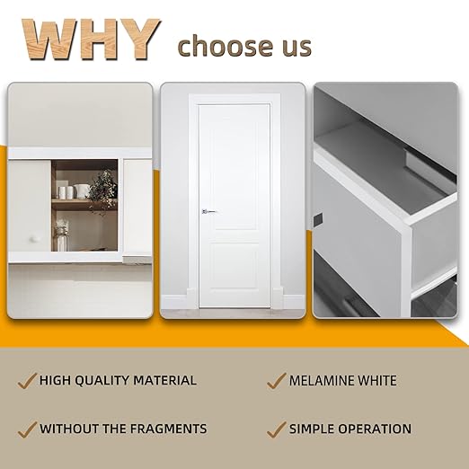 GSCIT Club White Melamine Edge Banding, 1/2 inch x 25ft Edge Banding with Hot Melt Adhesive Pre-glued Cabinet Edge Banding Flexible White Veneer Edging for Plywood