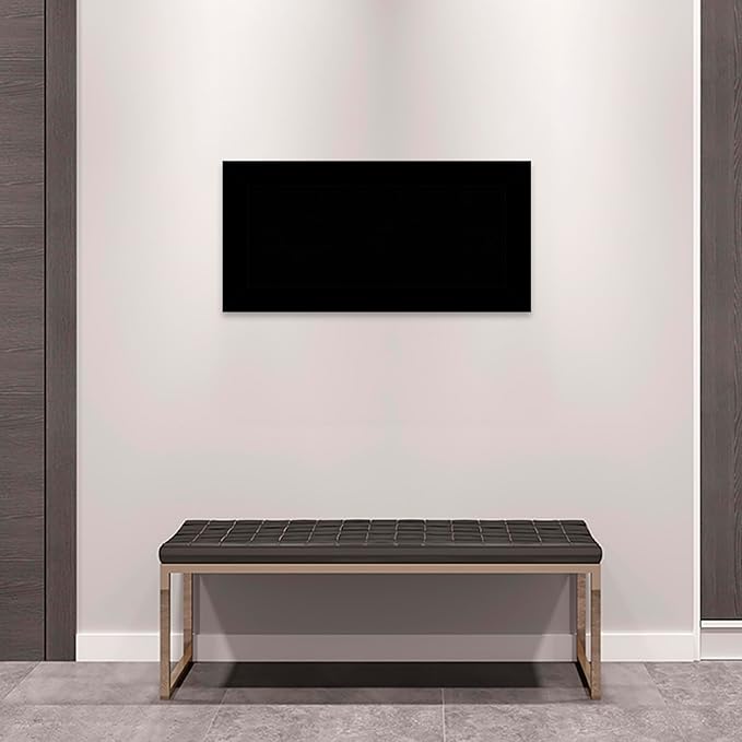 Amanti Art Black Cork Board for Wall, 17x35 Vision Board with Black Wood Frame, Medium Corkboard Office Decor for Home Organization, Casual Corkboard Pinboard to Display Items for Home Organization