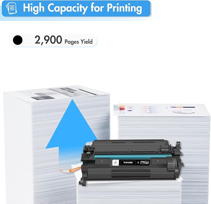 148A 148X Toner Cartridge Black Compatible Replacement for HP 148A 148X W1480X W1480A for HP Laserjet Pro 4001dw 4001dn 4001n MFP 4101fdw 4101fdn Printer Ink (with Chip) (2 Pack)