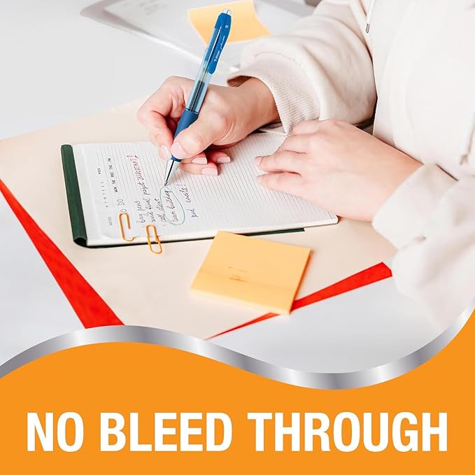 BIC Gelocity Pro Gel Pen with 0.7 mm Medium Point and Smear-Resistant Ink, 12-Count in Blue Ink