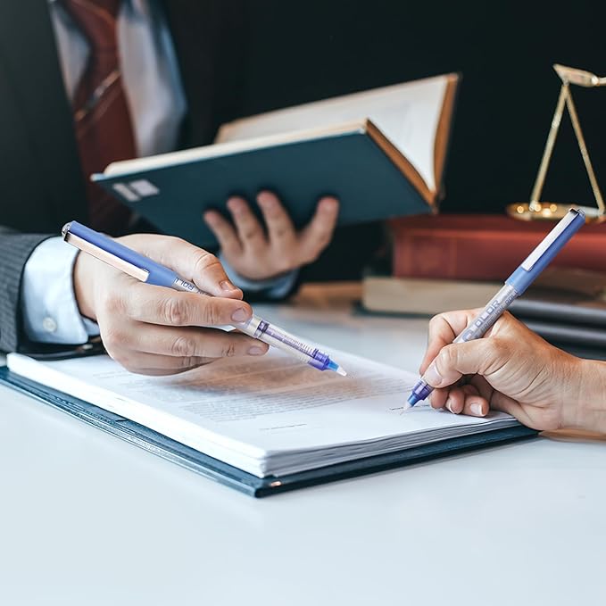 EYEYE 0.5mm Liquid Ink Rollerball Pens 8 Assorted Colors, Needle Tip Pen Extra Fine Point Quick Dry, Ink Pens Fine Point Smooth Writing Pen for Journaling, Note Taking, Office, Doodling & Gifts