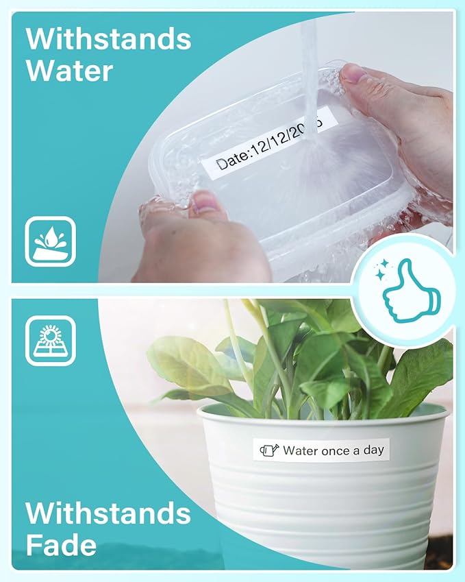 Airmall Compatible with Brother 12mm 0.47 Laminated White Tz Tape Tze Label Maker Tape Refill TZe-231 TZe231 Replace for Brother P Touch D210 D200 D400 1280 1290 1880, Black on White 1/2 Inch, 6-Pack