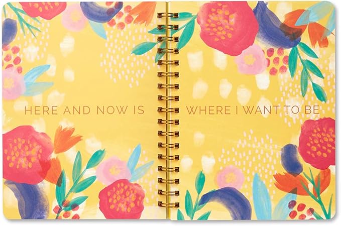 Compendium Spiral Notebook - Oh, Happy Day — A Designer Spiral Notebook with 192 Lined Pages, College Ruled, 7.5”W x 9.25”H