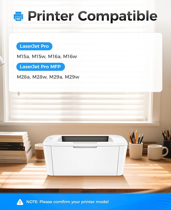 48A Black Toner Cartridge 2-Pack with chip High Yield Replacement for HP 48A CF248A Compatible with HP Laserjet Pro MFP M28a M28w M29a M29w M15a M15w M16a M16w Printer M28 M29 M15 M16 Series Ink Copy