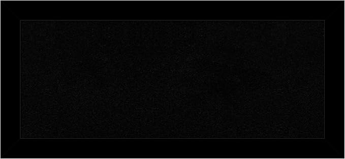 Amanti Art Black Cork Board for Wall, 15x33 Vision Board with Black Wood Frame, Medium Corkboard Office Decor for Home Organization, Modern Corkboard Pinboard to Display Items for Home Organization