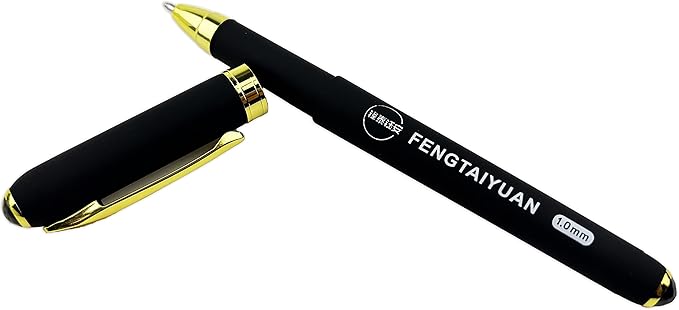 Fengtaiyuan 10P18Pro, Gel Ink Rollerball Pens, Black Ink, Bold Point 1.0mm, Writting Pens, Smooth, 18 Pack (Black-1.0mm)