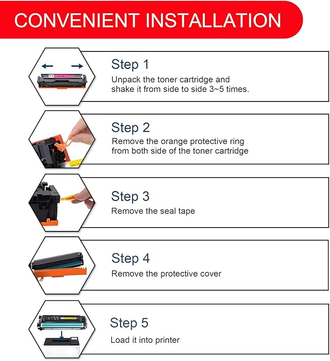 067 Toner Cartridge Set 4 Pack Compatible for Canon 067 067H Color ImageCLASS LBP632Cdw LBP633Cdw MF653Cdw MF654Cdw, i-SENSYS LBP631Cw LBP633Cdw MF651Cw Printer(Black Cyan Magenta Yellow)