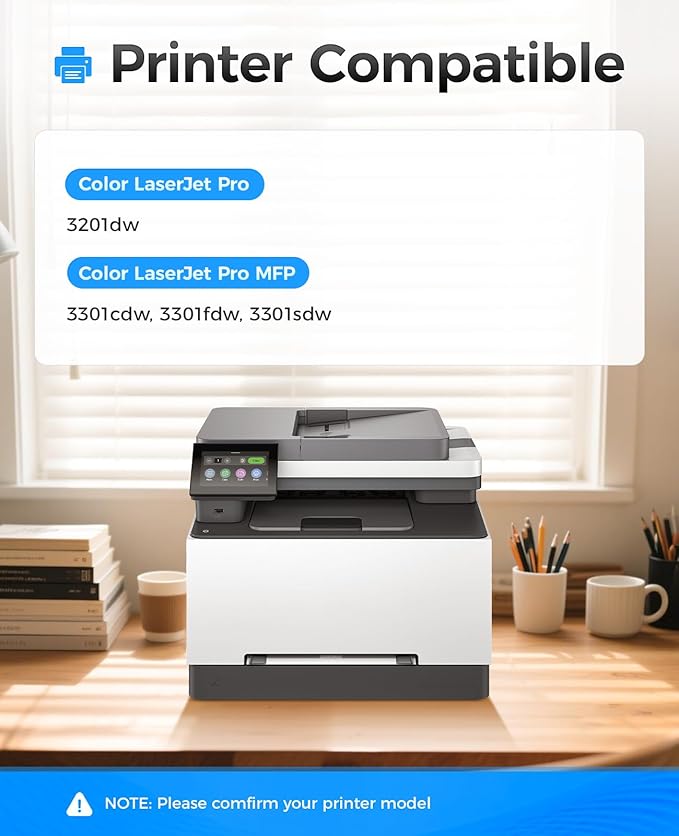 218A Toner Cartridge Set (with chip 4-Pack) Replacement for HP 218A W2180A W2181A W2182A W2183A 218X W2180X Compatible with HP Color Laserjet Pro MFP 3301cdw 3301fdw 3301sdw 3201dw Printer Ink Black