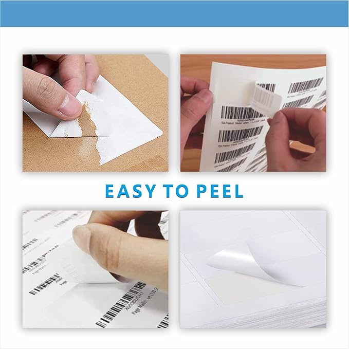 Address Labels, JIQEZNL Premium 1" x 2-5/8" Mailing Labels for Envelopes, 1800 Address Label Sticker Paper for Laser/Ink Jet Printer, White Blank Printable Sticker Labels 30 Per Sheet 8.5"×11"