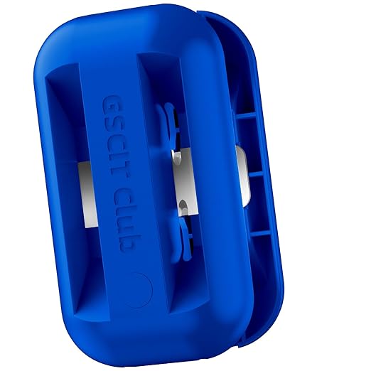 GSCIT Club Edge Banding Trimmer, with Tungsten Carbide Blades, Hand Planer Edge Bander for Burrs,Edge Corner Planer,Wood Chamfering Fillet Scraper,Edge Banding Cutter for PVC ABS Melamine (Blue)