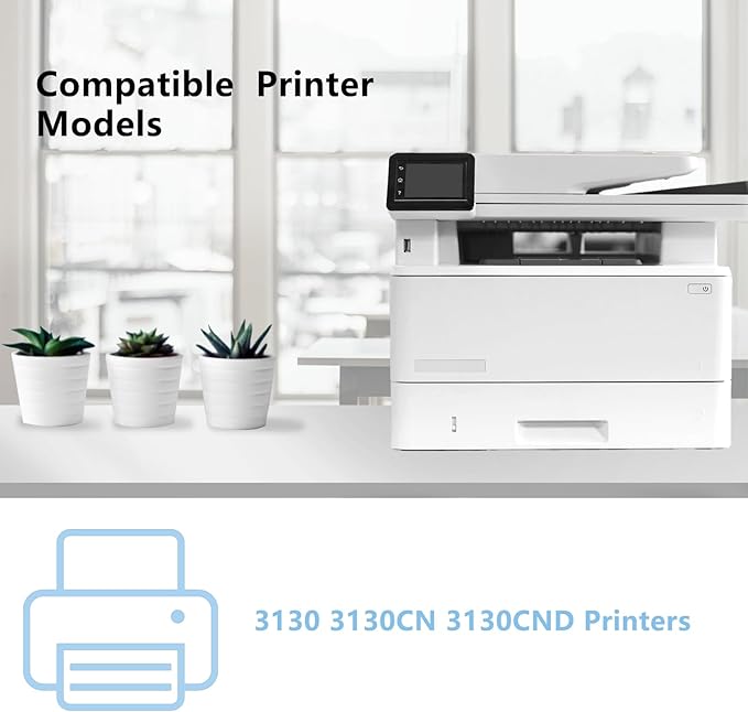 High Yield 3130 Toner Cartridge Replacement for dell 330-1198 330-1199 330-1200 330-1204 Toner Cartridge for 3130 3130CN 3130CND Printer (4 Pack, Black/Cyan/Magenta/Yellow)