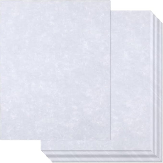 Epakh 200 Pcs Old Age Parchment Paper 8.5 x 11 Inch Standard Letter Vintage Colored Old Parchment Semblance Double Side Printing Paper (Light Purple)