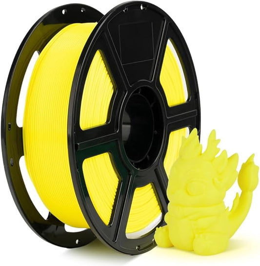 FLASHFORGE Rapid PLA Filament 1.75mm, High Flow Speedy 3D Printer Filament, Experience Exceptional Performance with 500mm/s High-Speed Printing, Neatly Wound & Top-Notch Filament (Nero Yellow)