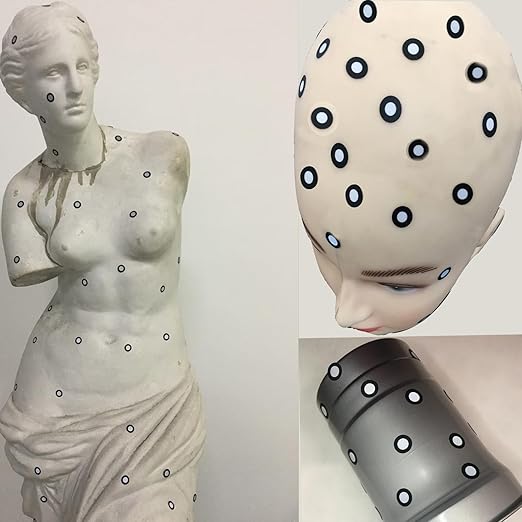 6.0mm 3D Optical Tracking Markers for Industrial 3D Scanner,3D Scanning Markers, HogarDeco Accurate Tracking Dots Diffuse Reflection Markers for 3D Scanner (1000pcs, Inner 6mm, Outer10mm)