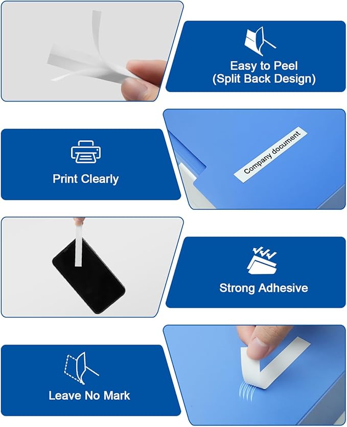 3-Pack TZe-231 TZ Tape 12mm 0.47 Laminated White Compatible with P Touch Label Maker Tape TZe-231 TZ-231 TZe231 Black on White Use with Ptouch PT-D220 D210 H110 D400 D600, 1/2 Inch x 26.3 ft