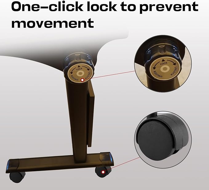 Folding Conference Table,Mobile Conference Room Tables Rolling Meeting Table with Caster Wheels,Flip Top Mobile Training Table,Foldable Rectangle Seminar Tables for Office,Classr (6pack, 61in)