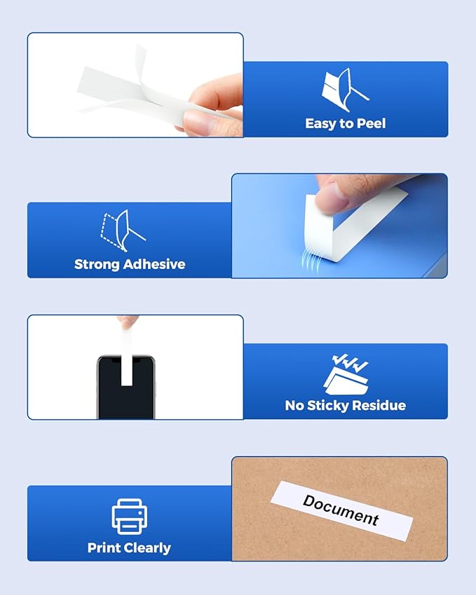 3-Pack Tze-231 12mm 0.47" White Label Maker Tape Compatible for Brother P Touch Label Tape Tze Tz 12mm 0.47" Laminated White Tze231 1/2" for PTouch PT-D220 PT-D210 PT-D200 PTD400 PT-D610BT
