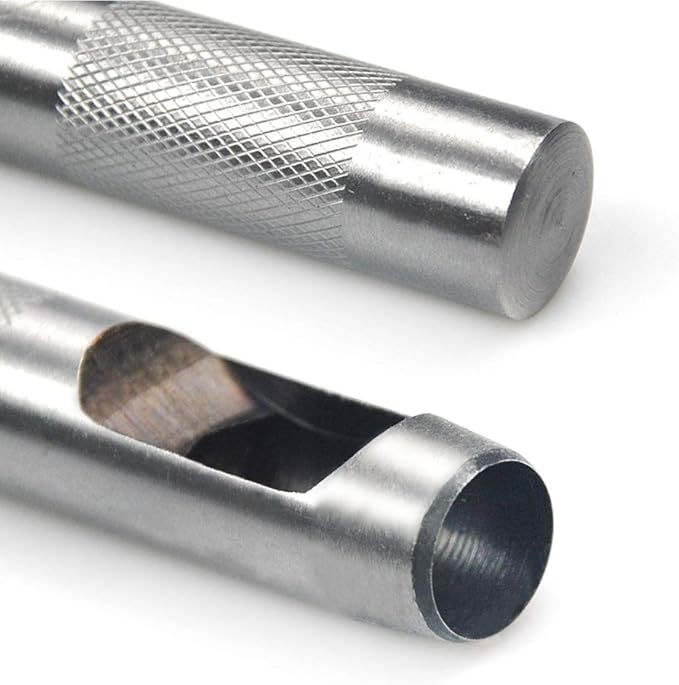 6 Pieces Hollow Hole Punch Set (1/8" - 5/16"),Leather Punch Tools, with A Free Cutting MAT