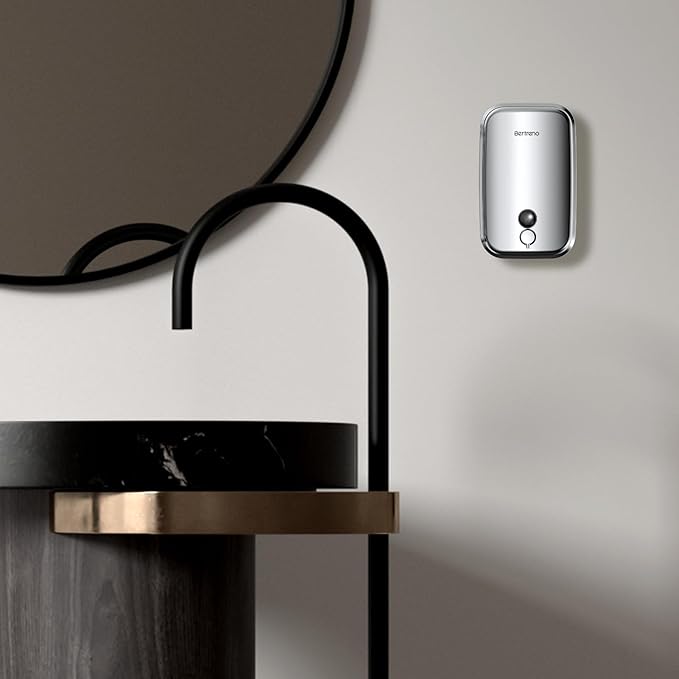 Commercial Soap Dispenser Wall Mount Stainless Steel Soap Dispensers Liquid Manual Anti-Leak Pump Hand Soap Dispenser for Bathroom Kitchen Silver (17 fl.oz./500ml)