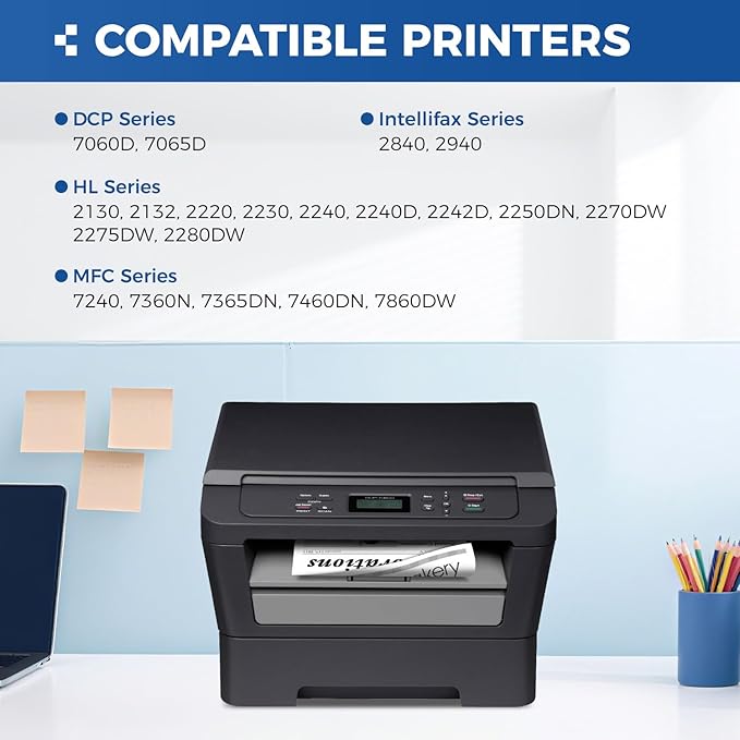 DR420 Drum Unit(Not Toner)Replacement Compatible for Brother DR420 DR-420 Imaging Drum HL-2270DW HL-2280DW HL-2230 MFC-7360N MFC-7860DW DCP-7065DN Intellifax 2840 2940 MFC-7240 HL-2240D Printer 2-Pack