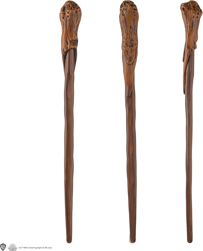 Cinereplicas Harry Potter – Wand Pen with Base and Lenticular Bookmark – Officially Licensed (Ron Weasley)