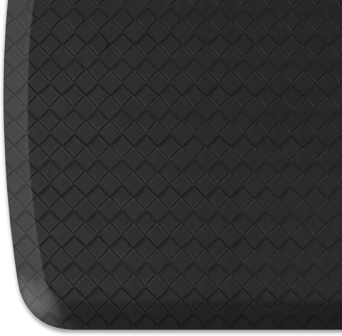GelPro Elite Premier Gel & Foam Anti-Fatigue Kitchen Floor Comfort Mat, 20" x 48", Basketweave Black