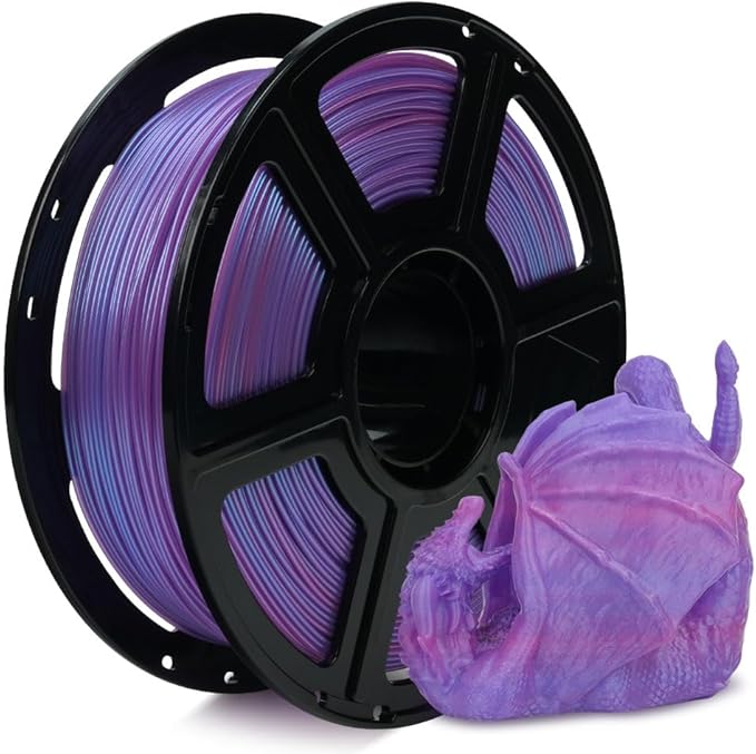 FLASHFORGE Chameleon Gradient Rapid PLA Filament Blue & Pink, High Flow Speedy Filament 1.75mm Max 500mm/s Fast Printing, Displays Shimmering Effects from Various Angles and Light