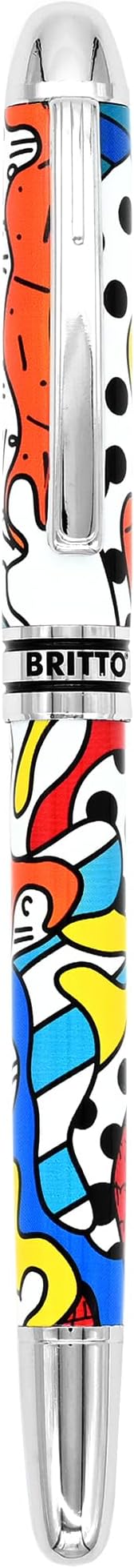 Britto Premium Rollerball Pen - Extra Fine Point with 0.5mm Premium-Grade Refillable Liquid Black Ink, Smooth Precision Writing & Quick Drying Pen for Journaling (Japanese, Camouflage)