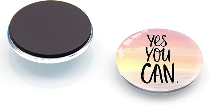 12Pcs Glass Strong Magnetic Refrigerator Magnet Fridge Sticker,Motivational Fridge Magnets Decoration for Crafts,Strong Fridge Magnets for Kitchen, School,Office Whiteboard, Cabinet and Dishwasher