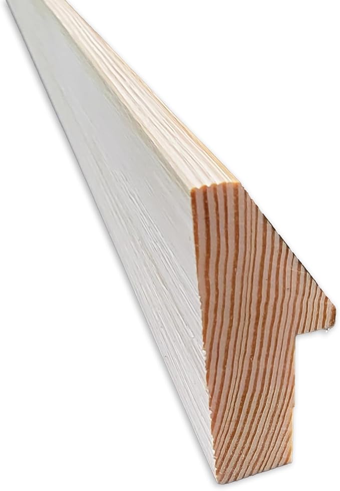 Amanti Art Natural Cork Board for Wall, 13x37 Vision Board with White Frame, Medium Corkboard Office Decor for Home Organization, Modern Corkboard Pinboard to Display Items for Home Organization in