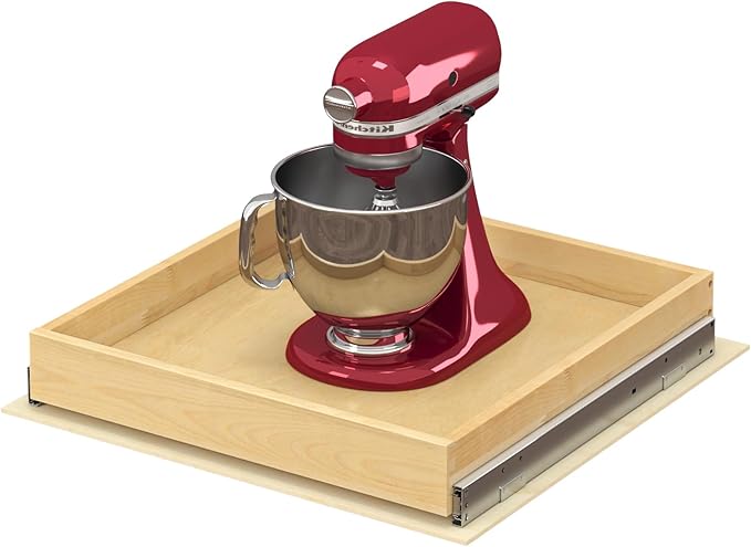 ALINE FURNITURE Pull Out Drawers for Cabinets Birch Wood, 21" W X 21" D Soft Close Slide Out Drawer for Kitchen Cabinets, Pull-out Shelves, Sliding Shelf for Pantry Cabinet Organizer