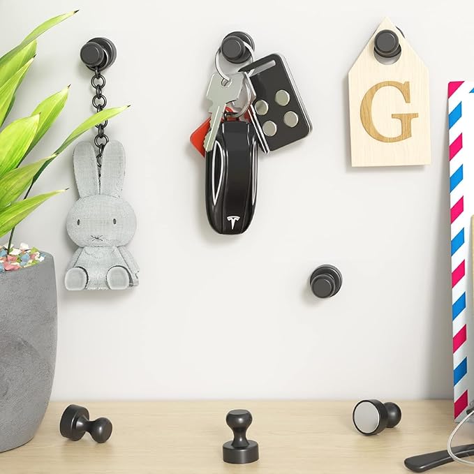 Grtard 16 Pack Magnetic Push Pins, Fridge Magnets for Whiteboard, Whiteboard Magnets Refrigerator Magnets, Small and Strong Push Pin Magnet for Office, School, Locker, and Map Magnet