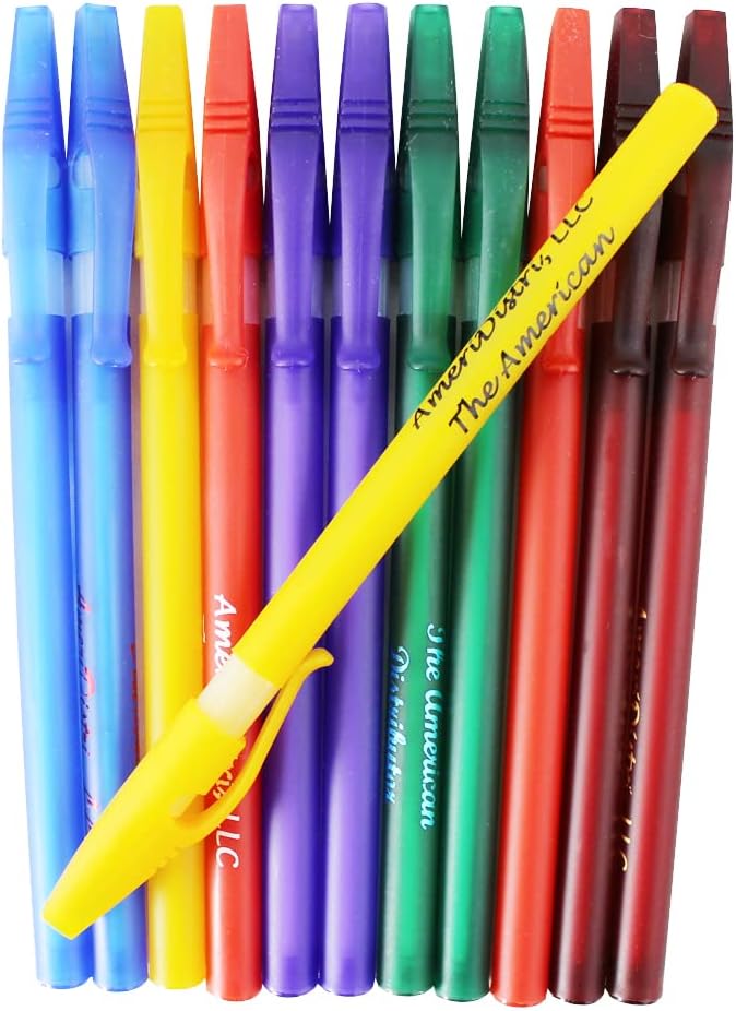 ezpencils - Personalized - Solid Assorted Color body with a white Silicone Gripper - Willowy Pens - Free Personalization