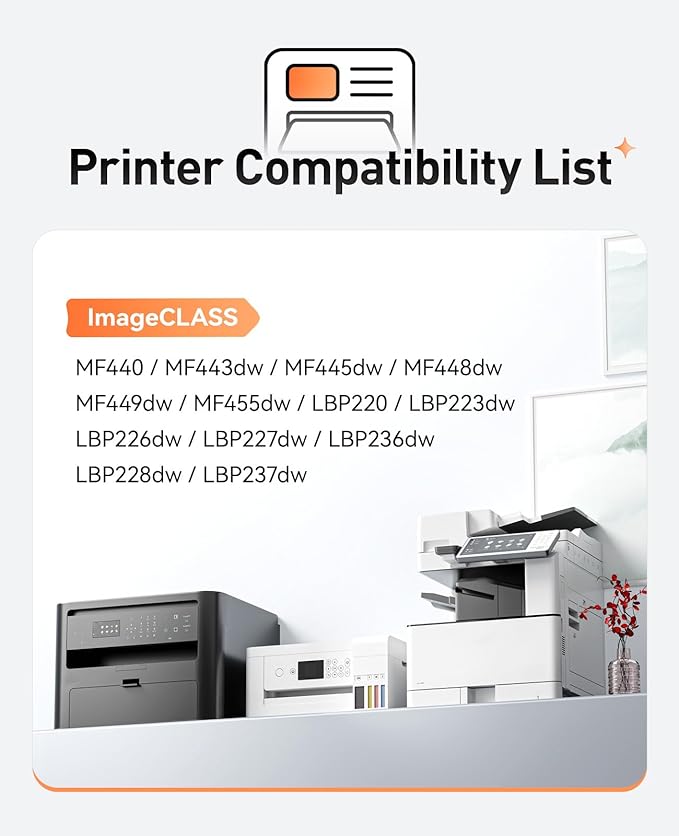 057H 057 Toner Cartridge Black 2-Pack with chip High Yield Replacement for Canon 057 CRG-057 057H Compatible for Canon ImageCLASS MF445dw MF448dw LBP226dw LBP227dw LBP228dw MF449dw MF445 Laser Printer