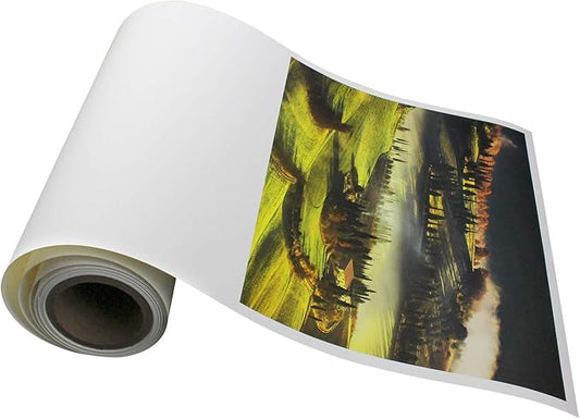 Elegance Velvet 60 in x 40 ft roll is a Premium Matte 310 gsm, Cold Pressed Bright White Museum Grade Fine Art Inkjet Paper, Compatible with Most Dye-Based and Pigment Printers