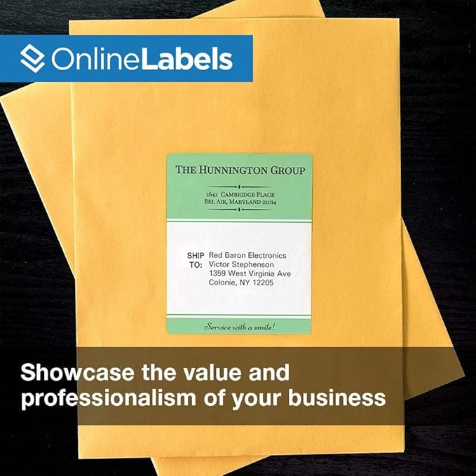 4 x 5 Rectangle Mailing Labels - Permanent, White Matte - Shipping, Wine, Product - Pack of 4,000-1,000 Sheets - Inkjet/Laser Printers - Online Labels