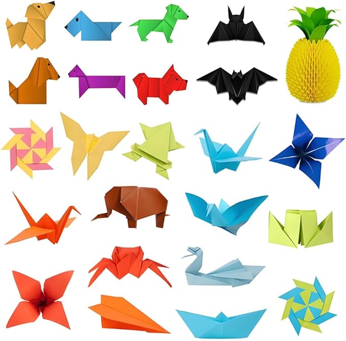 A4 Origami Paper Yellow Green 100 Sheets, 8.27×11.7 inch Double Sided Color Easy Fold Big Origami Paper A4 Colored Copy Paper Thin 70gsm for Beginners, DIY handwork Art Craft Projects (210 x 297 mm)