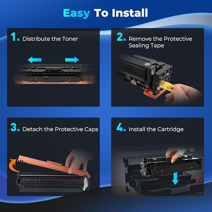 206A Toner Cartridge Color Laser Jet Pro MFP M283fdw M283cdw Compatible with HP 206A 206X HP206A W2110A Black Toner Cartridge