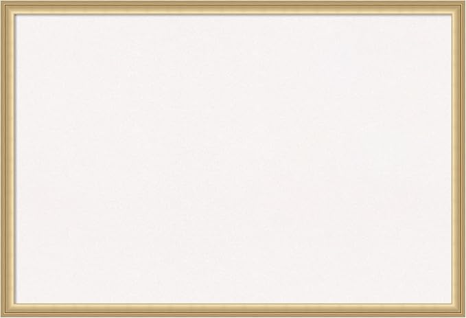 Amanti Art White Cork Board for Wall, 26x38 Vision Board with Gold Frame, Large Corkboard Office Decor for Home Organization, Casual Corkboard Pinboard to display items for home organization