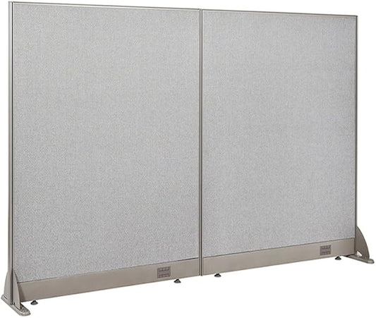 GOF Freestanding Office Partition, Large Fabric Room Divider Panel, 72" W x 48" H